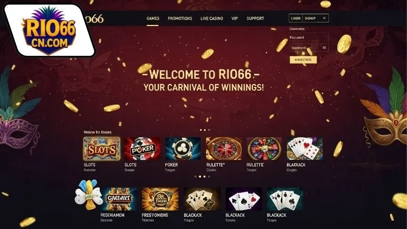 Hướng dẫn đăng nhập và chơi game trên Rio66 phiên bản web